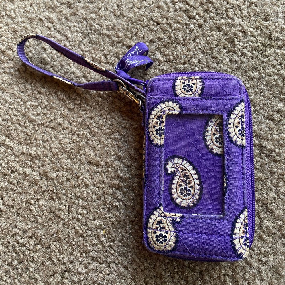 Vera Bradley Purple Wristlet